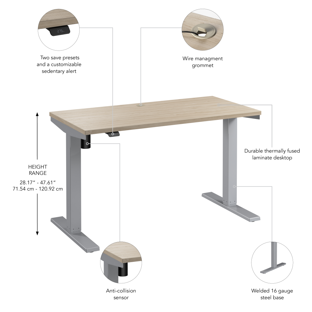 Move 40 Series 48W x 24D Electric Height Adjustable Standing Desk