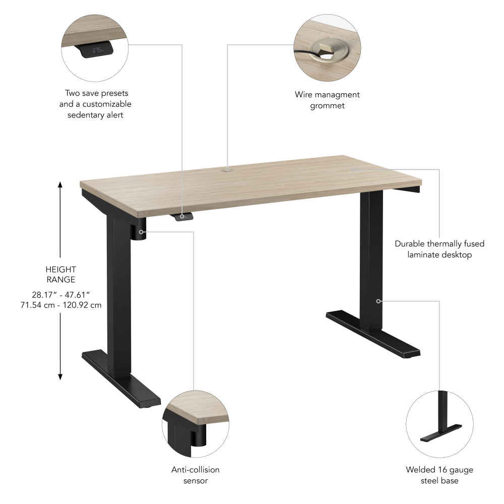 Move 40 Series 48W x 24D Electric Height Adjustable Standing Desk