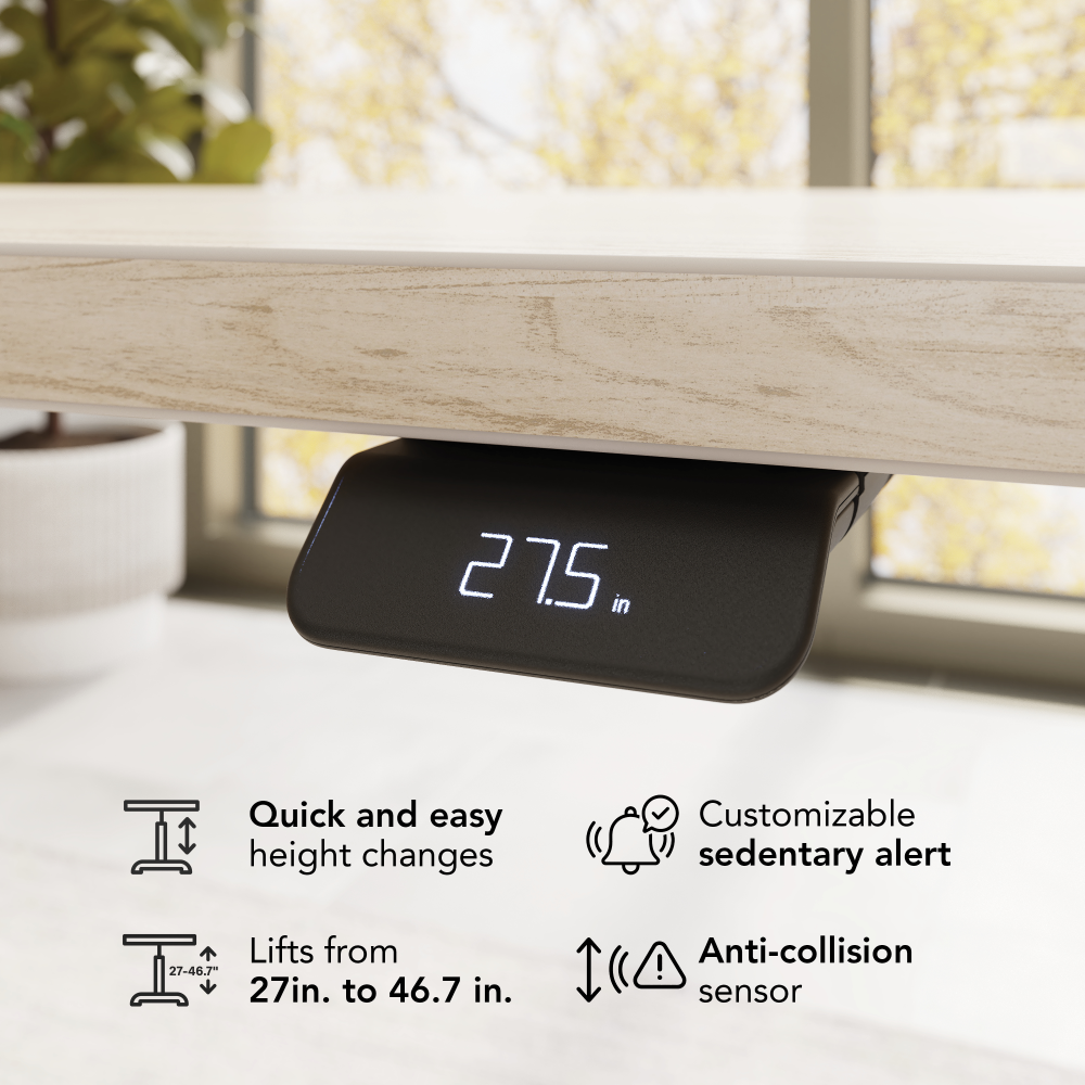 Stratus 60W x 30D Electric Height Adjustable Standing Desk