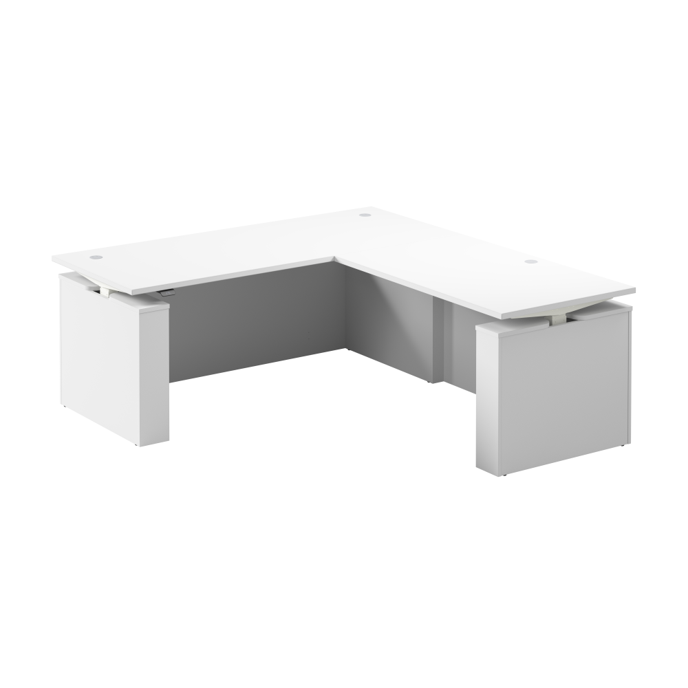 Stratus 72W x 78D Electric Height Adjustable L Shaped Standing Desk