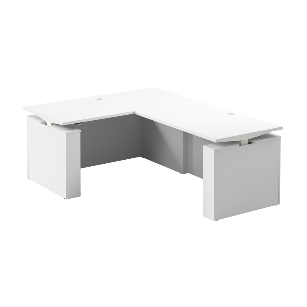 Stratus 60W x 78D Electric Height Adjustable L Shaped Standing Desk